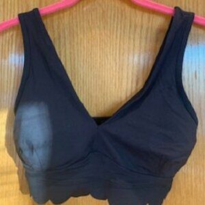 Joy Lab Women's Seamless Comfort Sports Bra Black Pull On Wireless Sz: M